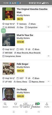 MUDDY WATERS 23 ALBLUM COLLECTION With VERY RARE'MUDD IN YOUR EAR MISPRESS