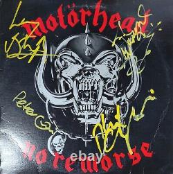 Motorhead No Remorse SIGNED BY ALL 4 BAND MEMBERS 1st Pressing LP