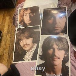 The Beatles-white Album Partial Misprint Labels With Insert And Photos