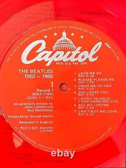 VINTAGE 1973 BEATLES Double Albums LIMITED EDITION RED/BLUE 12's (1st Pressing)