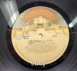 Vintage 1975 KISS ALIVE! Double LP Casablanca Records (NBLP-7020) VG+